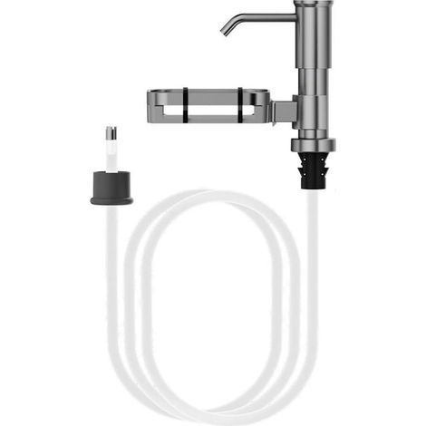 Robuster, Manueller Seifenspender Für Die Küche – 96,5 Cm (38 Zoll) Langes Verlängerungsrohr – Für Handseife Und Spülmittel – Inklusive Tropfkorb – Praktisch Und Hygienisch