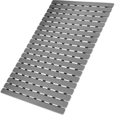 Rutschfeste Badematte – Verhindert Ausrutschen, Ideal Für Senioren Und Schwangere – 1 Stück, Grau, 43 Cm X 60 Cm