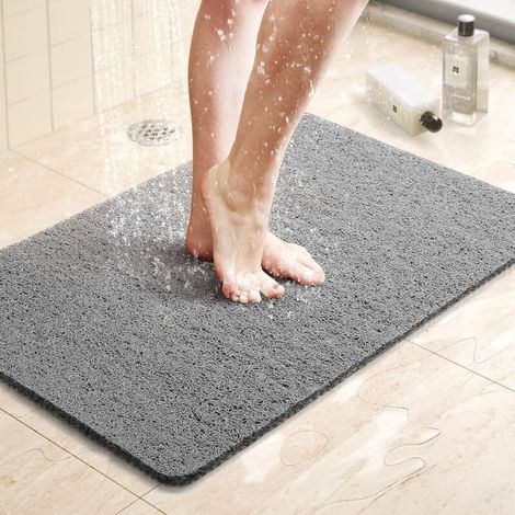 Rutschfeste Duschmatte Mit Abfluss, 61 X 40 Cm, Für Badewanne Und Dusche