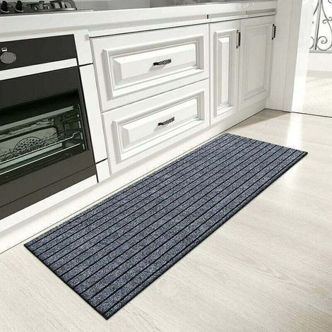 Rutschfeste Küchenmatte – Für Küche, Esszimmer, Wohnzimmer – 60 X 180 Cm, 1 Stück, Grau