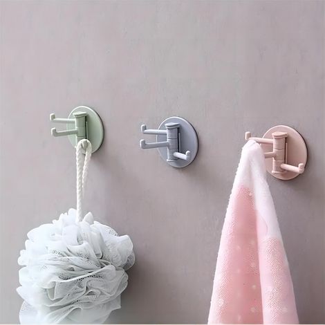 Saugnapfhaken – 4 Multifunktionale, Wandmontierbare, Schwenkbare Und Stylische Haken. Einfach Zu Montierende Kunststoffhaken Für Optimale Ordnung Im Zuhause.