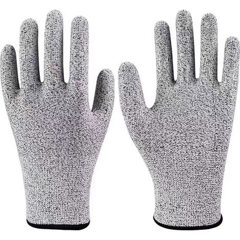 Schnittfeste Handschuhe, Schutzklasse 5 (größe Xl) — Hppe-material Mit Schwarzem Rand — Strapazierfähige Und Kratzfeste Schutzhandschuhe Zum Kochen, Fleischerhandwerk Und Gärtnern