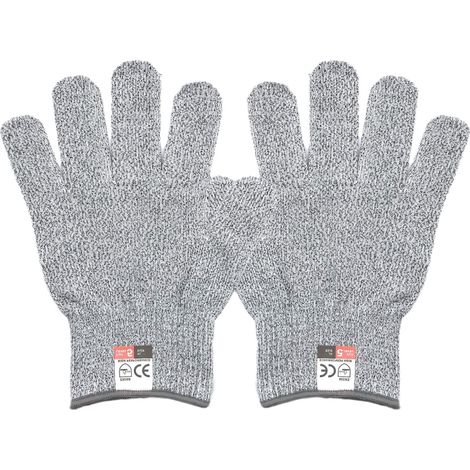 Schnittfeste Handschuhe Der Stufe 5 (größe Xl, Grau) — Öl- Und Abriebfeste Schutzhandschuhe Für Winkelschleifer, Metallbearbeitung, Autoreparatur Und Logistik (1 Paar)