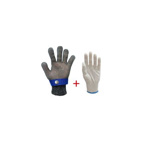 Schnittfester Edelstahl-schutzhandschuh Mit Innenhandschuh, Wiederverwendbar, Für Die Küchenarbeitssicherheit – Größe M