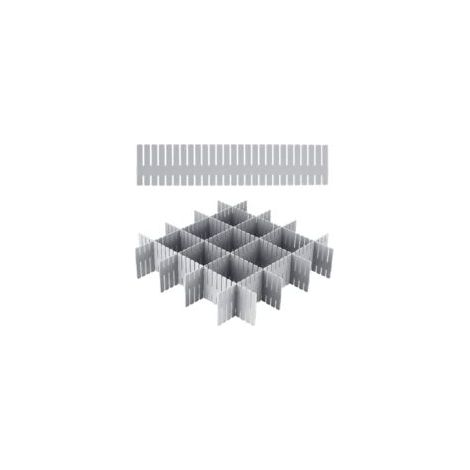 Schubladeneinteiler – 24 Stück, Verstellbare Schubladeneinteiler – Grau, Für Unterwäsche/socken/kosmetik
