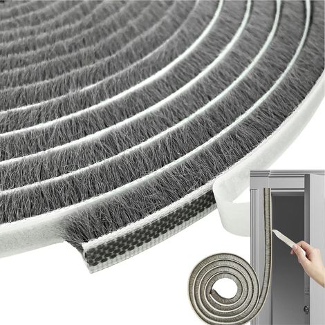 Selbstklebender Filzdichtungsstreifen – 5 M X 0,8 Cm – Grau – Für Schiebefenster- Und Türrahmen