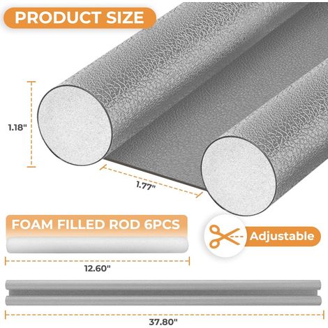 Set Aus 3 Türdichtungen, Dichtungsbändern Für Die Unterseite Von Türen, Spaltfüllern Unter 96 Cm (37,8 Zoll), Geräuschdämmenden Dichtungen, Die Lärm, Kalte Luft, Staub, Rauch Und Zugluft Abhalten.