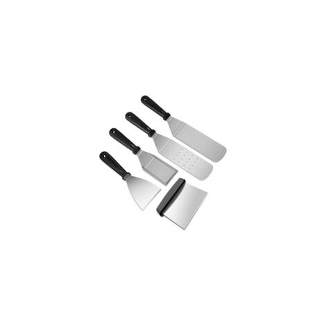 Set Aus 5 Grillspateln Aus Edelstahl, Robuste Grillutensilien