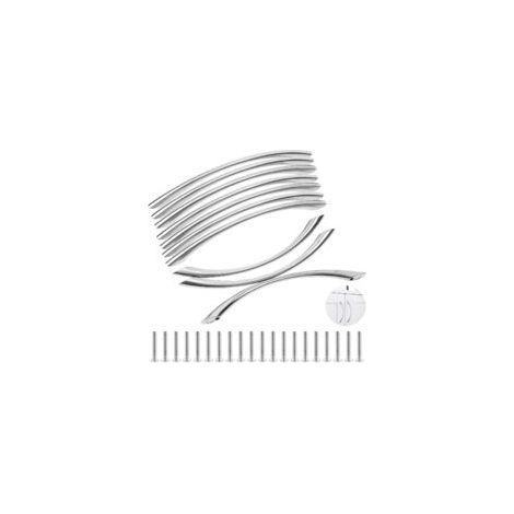 Set Mit 10 Türgriffen Aus Gebürstetem Edelstahl – Für Küchenschränke Und Schubladen – Lochabstand: 128 Mm – Griffe Für Küchenmöbel