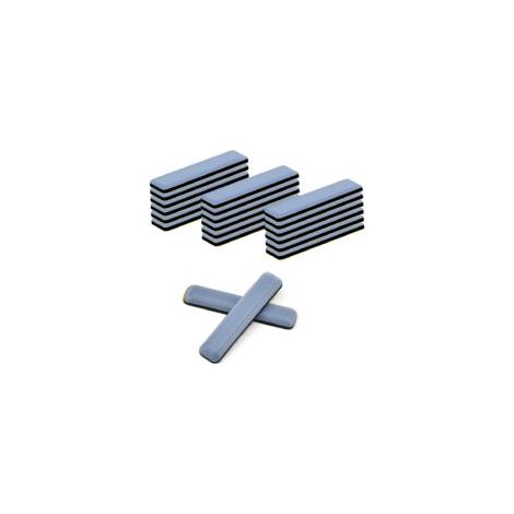 Set Mit 24 Selbstklebenden Teflon-gleitern, 70 X 19 Mm, Möbelgleiter, Quadratische Teflon-stuhlgleiter Für Teppiche, Teflon-gleiter, Möbelgleiter Für Hartböden, Teppichgleiter, Ptfe-gleiter