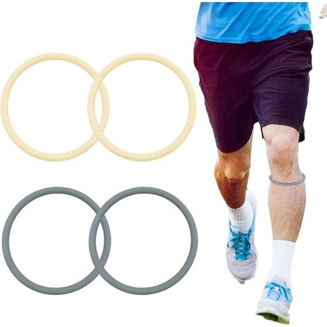 Set Mit 4 Silikon-kniebandagen Bei Patellasehnenentzündung, Geeignet Für Basketball, Fußball, Gehen Und Laufen