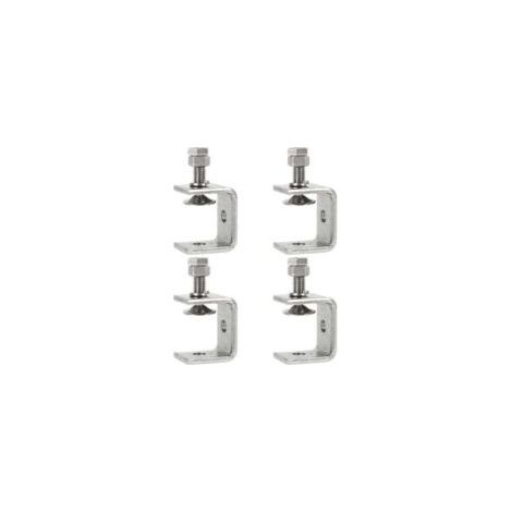 Set Mit 4 Robusten Edelstahl-schlauchschellen, Quadratischen Stahl-schlauchschellen, C-förmigen Schlauchschellen Von 0 Bis 25 Mm, Feste Schlauchschellen Für Holzbearbeitung, Schweißen Und Schreinerei.