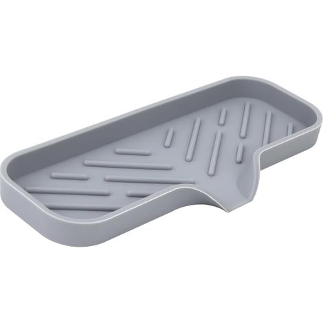 Silikon-seifenschale Für Küche Und Bad, Mit Separatem Abfluss, Waschbecken- Und Tischhalterung, Für Seife, Flasche Und Reinigungsmittelspender.