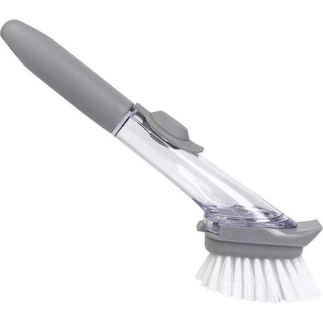 Spülbürste Mit Integriertem Seifenspender, Multifunktional, Langer Griff Und Hydrauliksystem, Ideal Für Haushalt Und Küche.