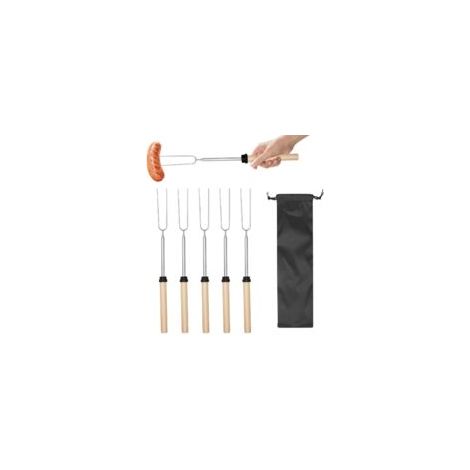 Teleskopgabel – 1 Stück, Grill-teleskopgabel 30,5–80,5 Cm – Für Marshmallows/hotdogs