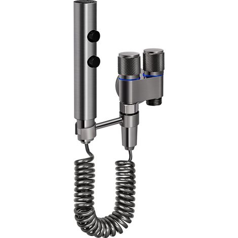 Tragbarer Bidet-duschkopf, Tragbares Bidet-zubehörset Aus Edelstahl Mit Doppelschalter, G1/2-anschluss, Für Haustiere, Windelwäsche (grau)
