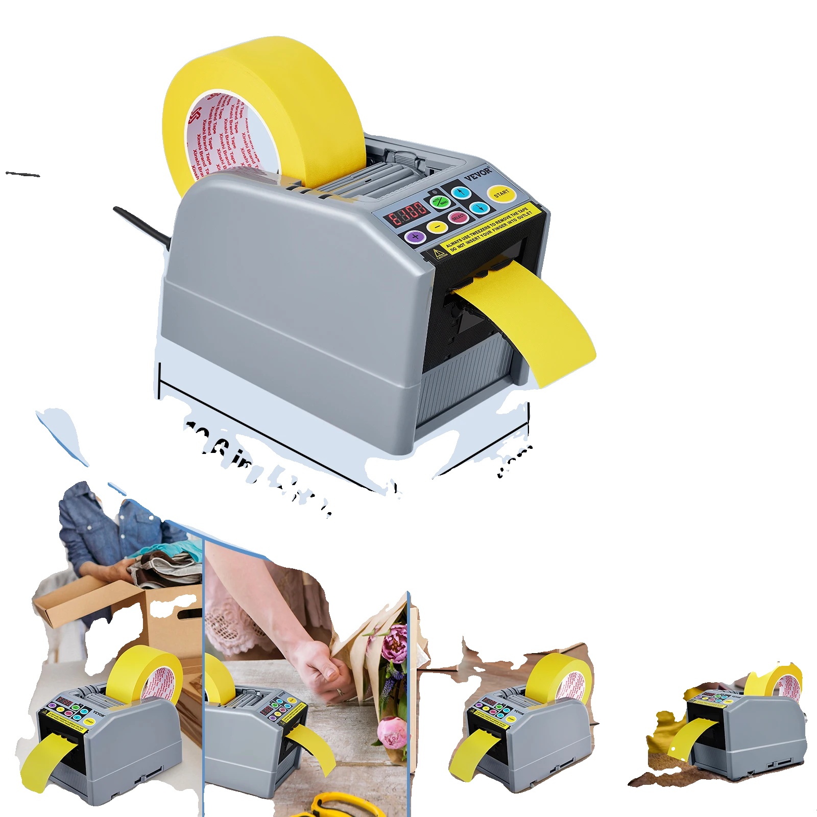 Automatischer Bandabroller, Für Verpackungen, Schnelle Zuführgeschwindigkeit, Einstellbare Schnittlänge, 25w, Zcut-9