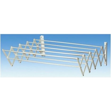 Wandmontierter, Faltbarer Wäschetrockner – Zum Lufttrocknen Von Nasser Kleidung Und Handtüchern – 60 Cm – 5 Stangen