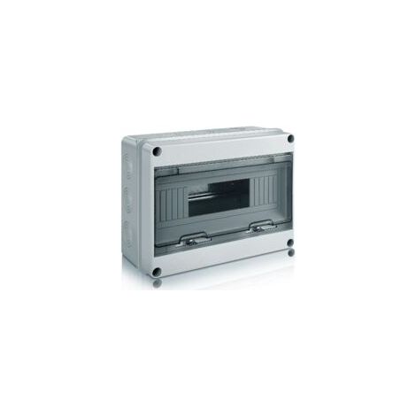 Wasserdichtes Elektrisches Außengehäuse, Ip65 Aufputz-verteilerkasten Mit 12 Modulen Und Klemmen, Abs-kunststoffoberfläche Für Den Außenbereich (12 Module)