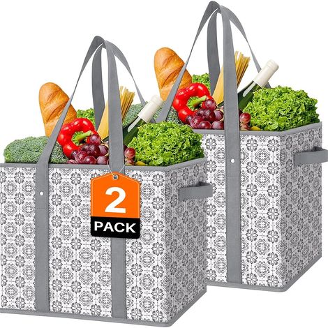 Wiederverwendbare Einkaufstaschen – Groß – Wasserdicht – Faltbar – Für Einkäufe – Picknicks – Kleidung
