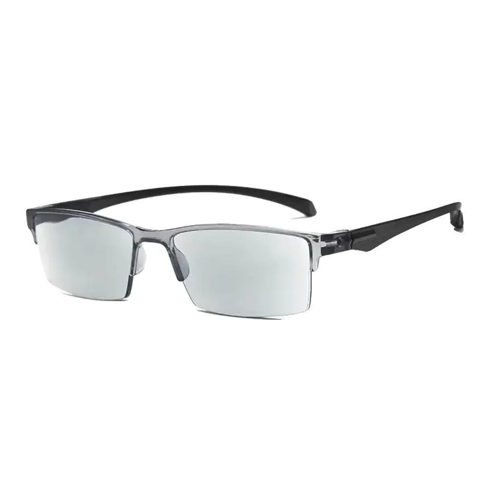 Brille, Automatischer Fokus, Blaulichtfilter, Grau