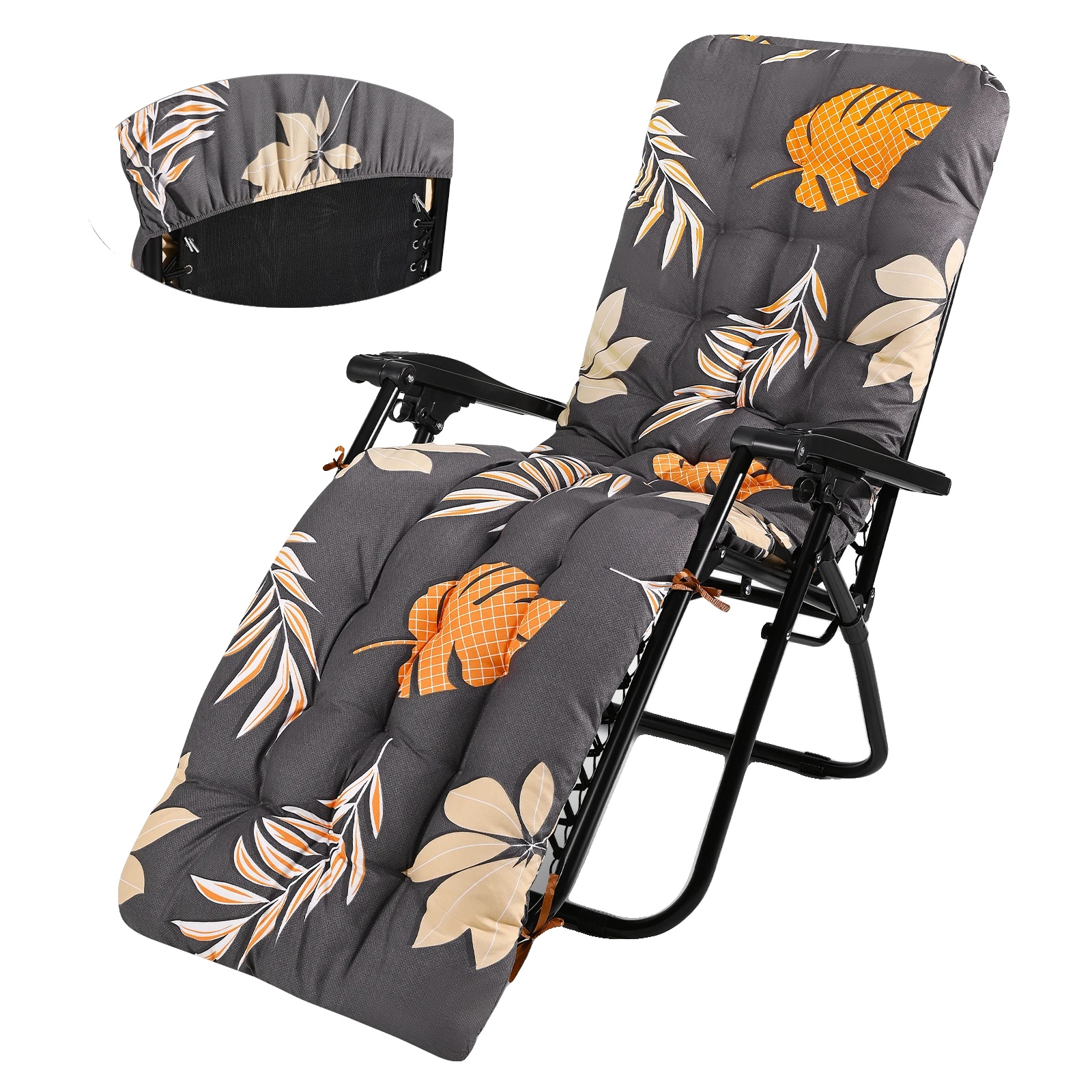 Sesselauflage, Rutschfestes Design, Bequeme Polsterung, 170x53x8cm-e