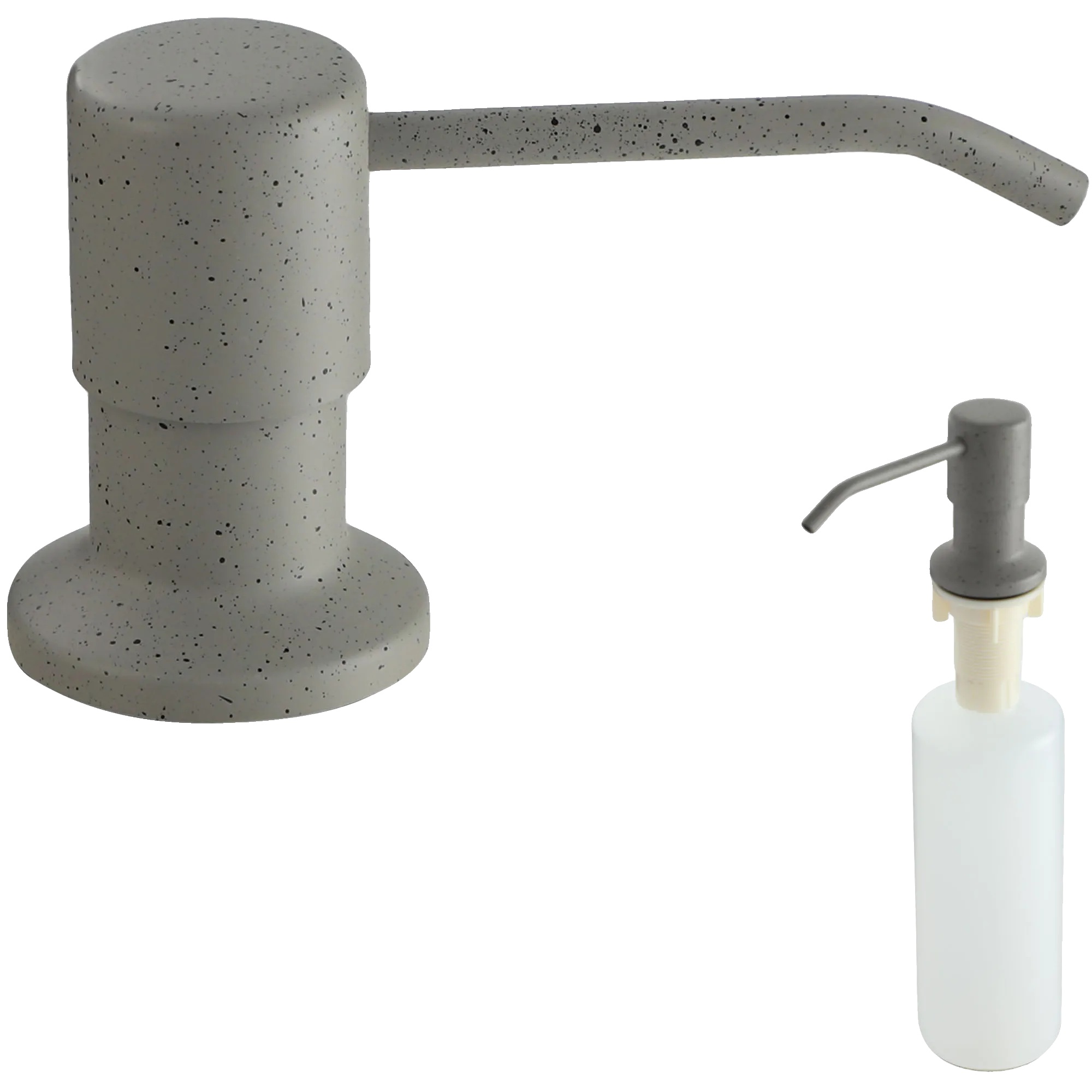Flüssigkeitsspender, Kunststoff, Höhe 20 Cm, Durchmesser 10 Cm, Einfache Pumpaktion, Für Flüssige Geschirrseife