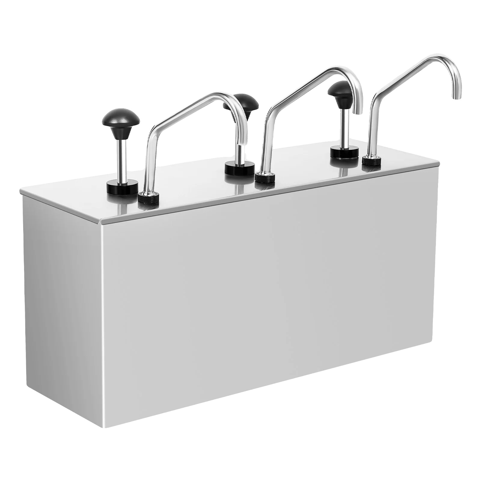 Soßenspender, 3-kopf-kapazität, Modernes Design, Silber