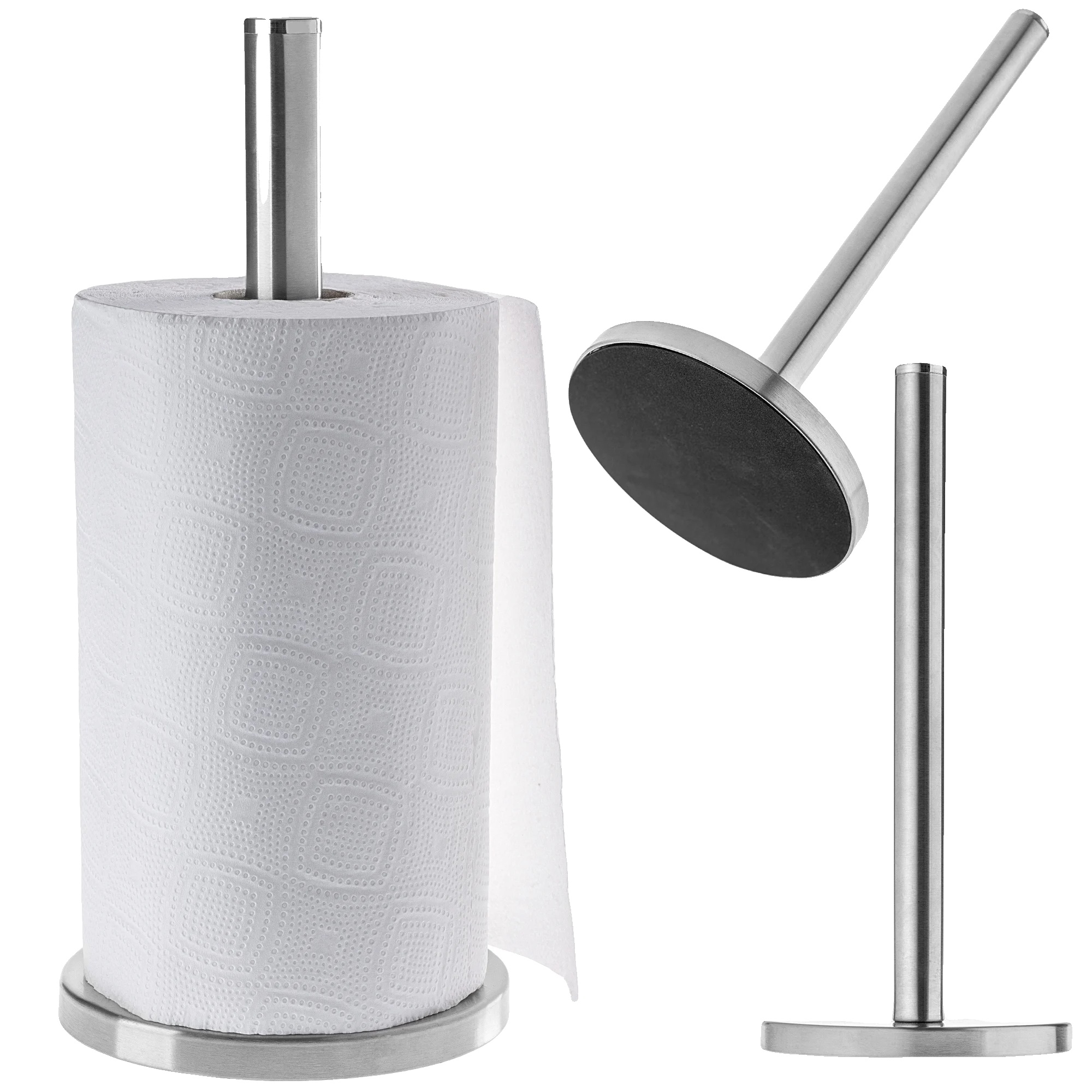 Küchenpapierhalter, Edelstahl, Wasserdichtes Design, Silber