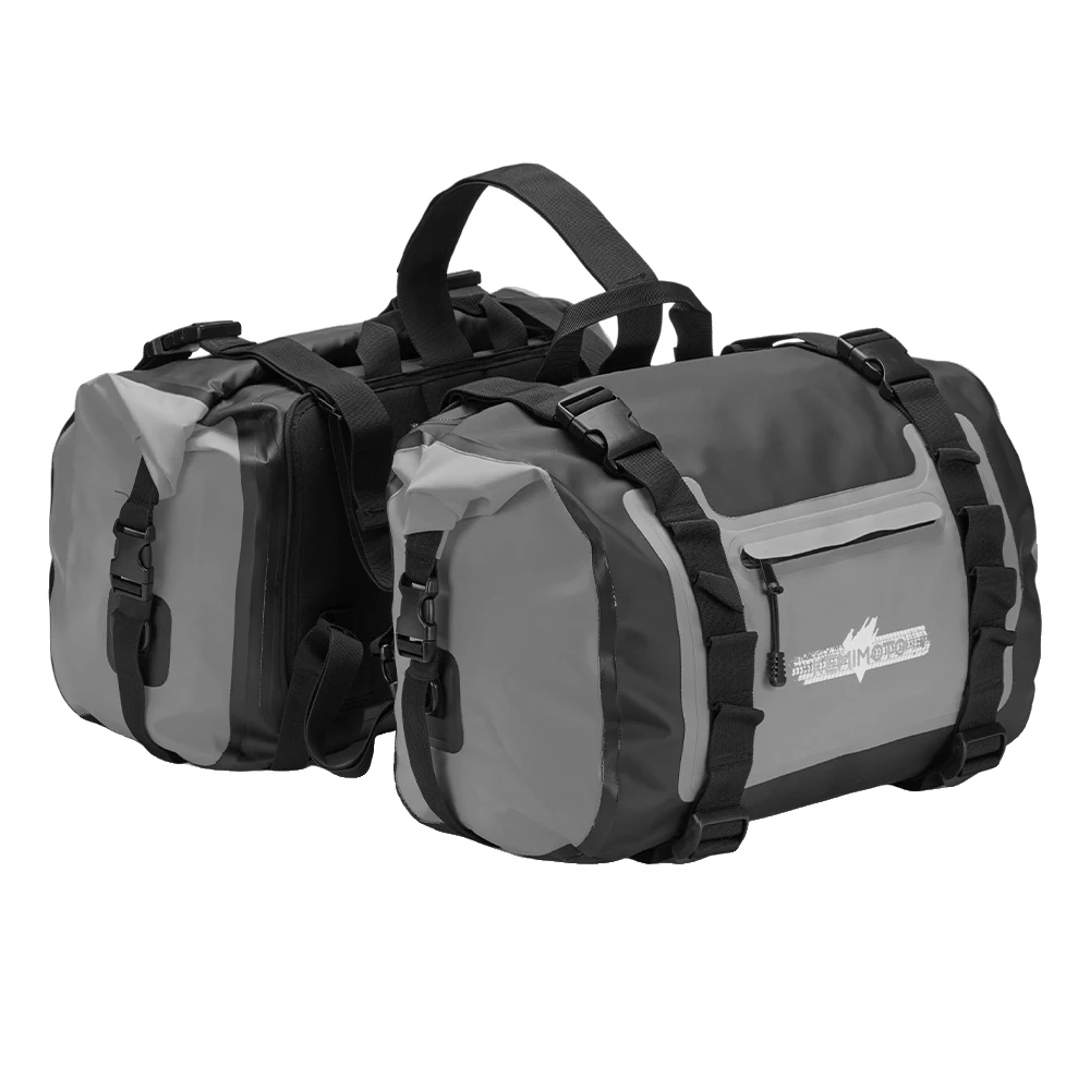 Motorrad-satteltaschen, Wasserdicht, Große Kapazität, 2stk 25l Grau