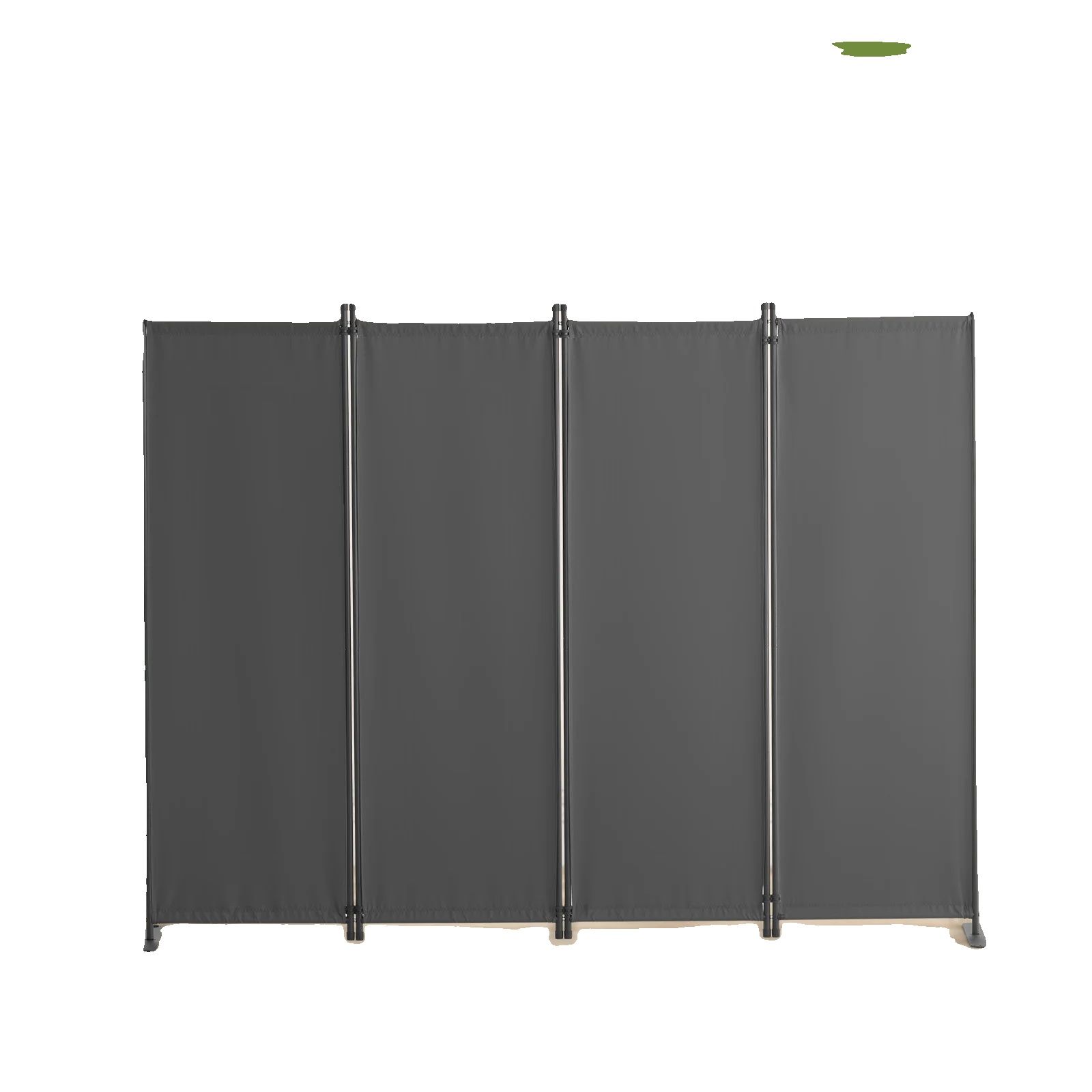 Raumteiler, Stofftrennwand, Flexibles Design, Vier-panel-grau