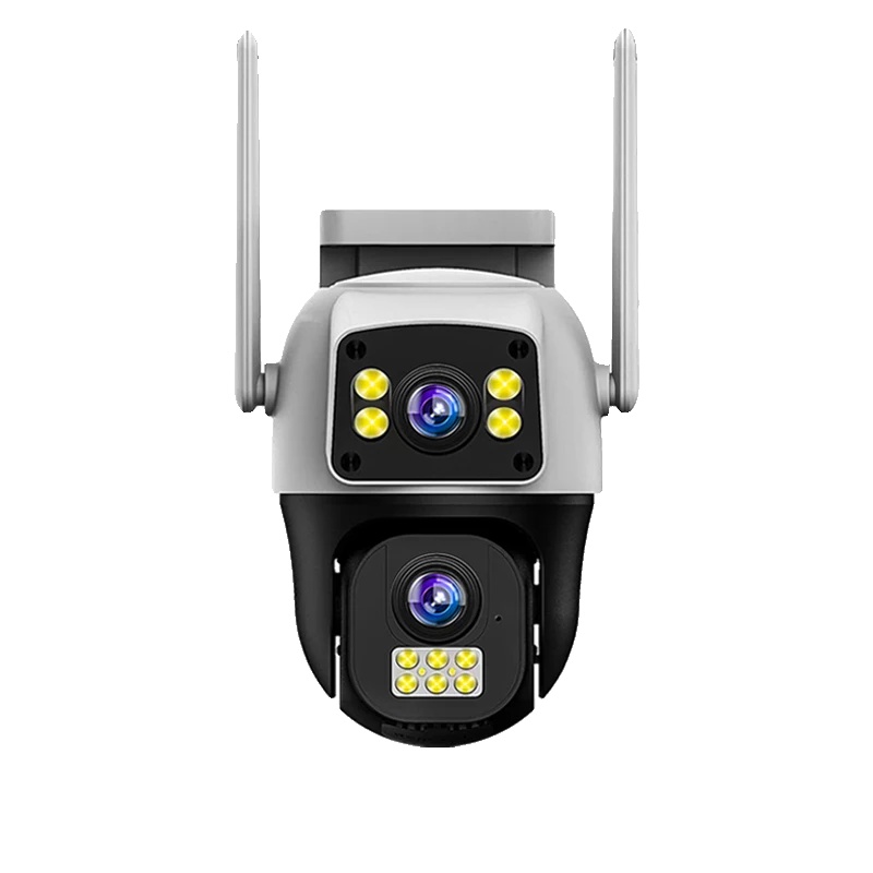 Außenüberwachungskamera, Dual-linse, 8mp Auflösung, Wifi-kamera, Eu-stecker