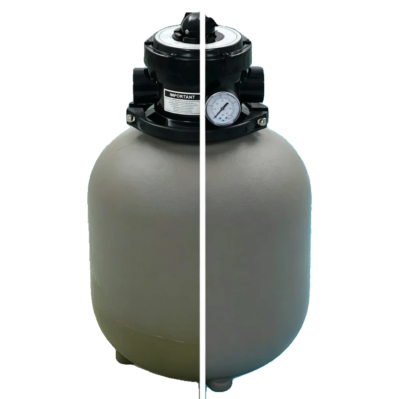 Pool-sandfilter, Hdpe-material, 35 × 62,5 Cm Abmessungen, 48 Mm Anschlussgröße, 7 M³/h Durchflussrate, 4-positionen-multiventil
