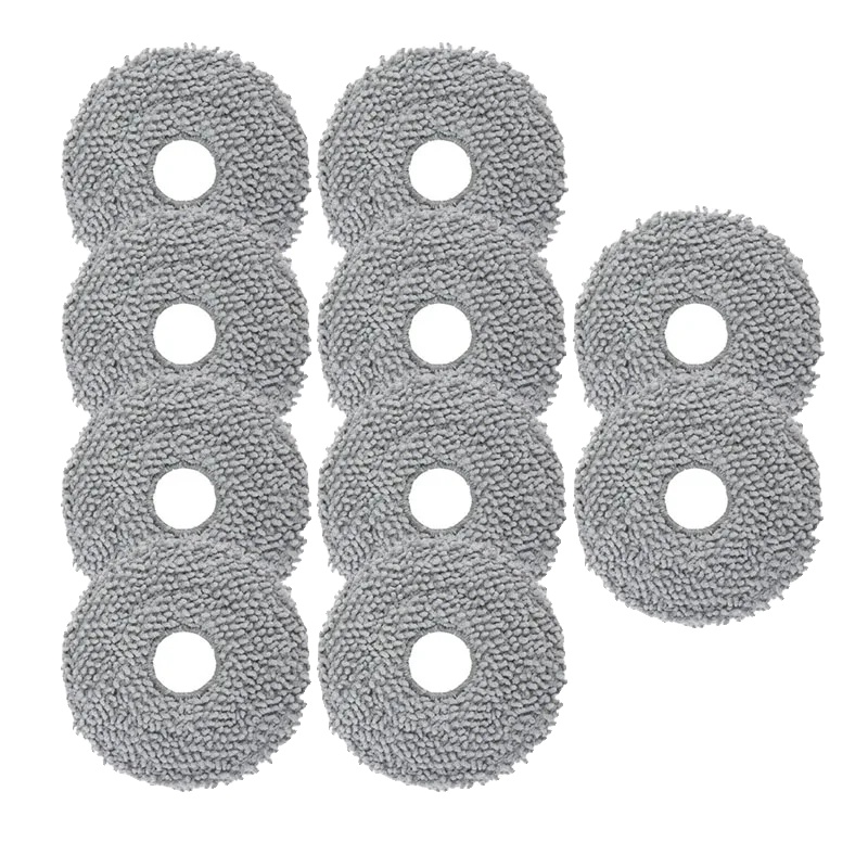 Mopptücher, Mikrofaser-material, Kompatibilität Mit Feuchttüchern, 10pcs
