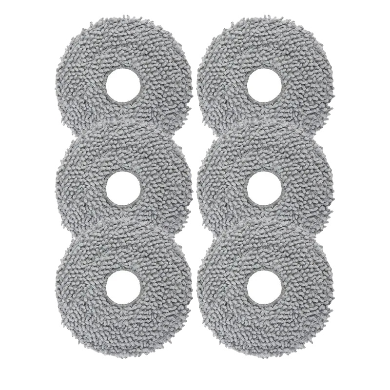Mopptücher, Mikrofaser-material, Kompatibilität Mit Feuchttüchern, 6pcs