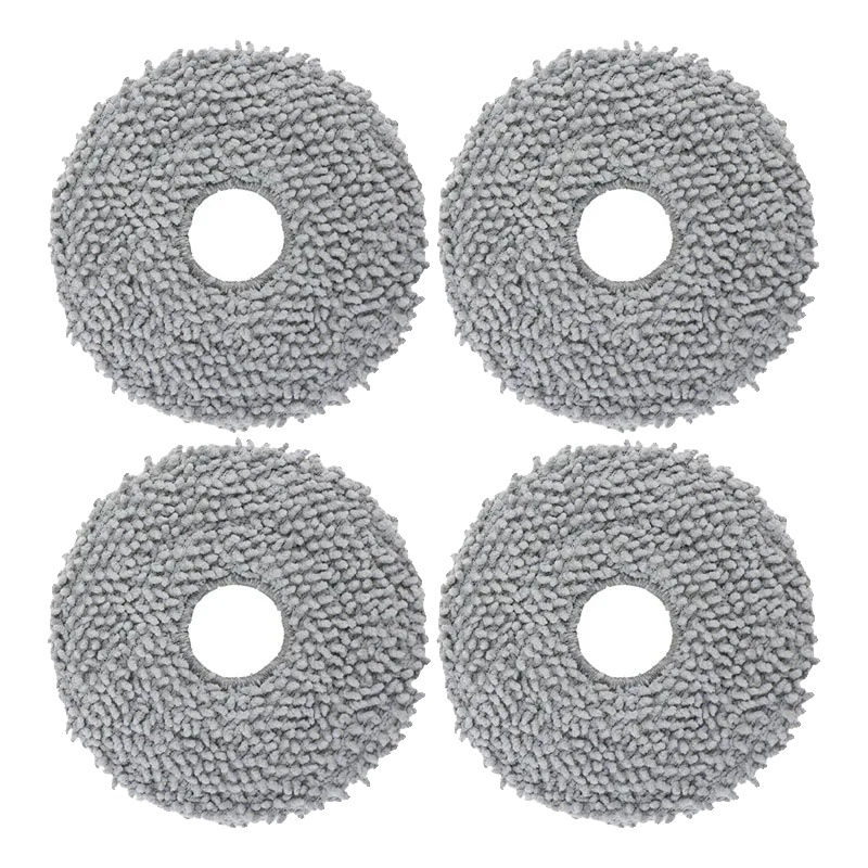 Mopptücher, Mikrofaser-material, Kompatibilität Mit Feuchttüchern, 4pcs