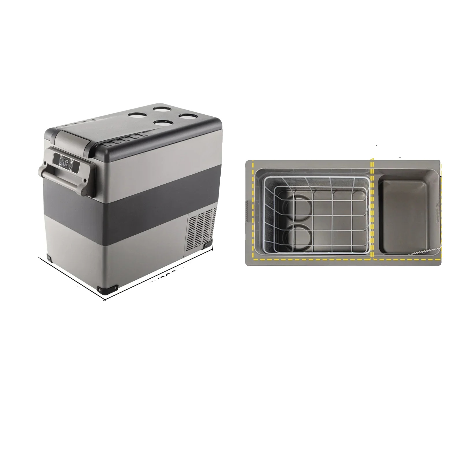 Auto-kühlschrank, Tragbar, Dualspannung, 55l