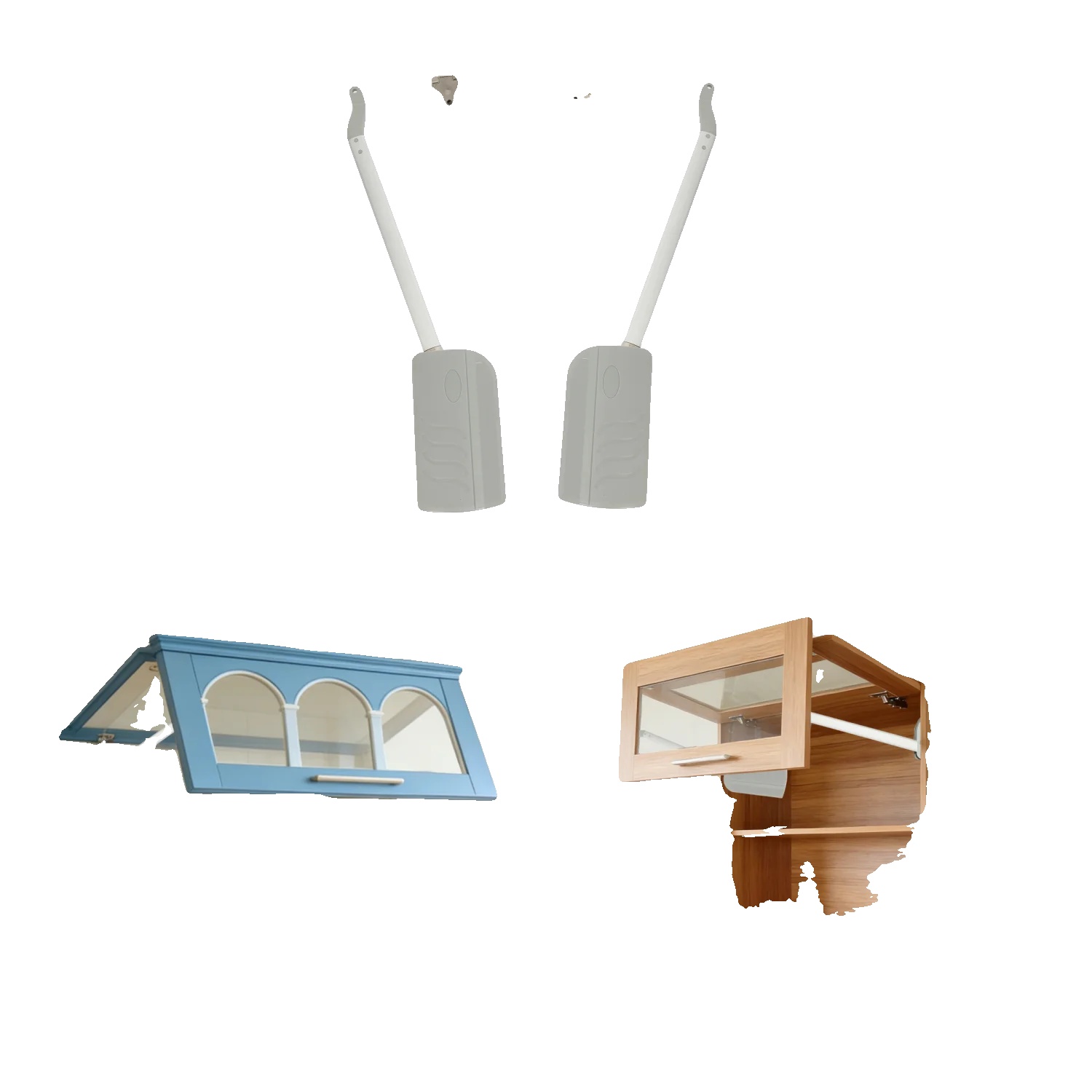 Hydraulische Stützstange, Eisenmaterial, 563 Mm Länge, Geeignet Für 7-8 Kg Türen, Passend Für Schrankhöhen 650–830 Mm, Packung Mit 2