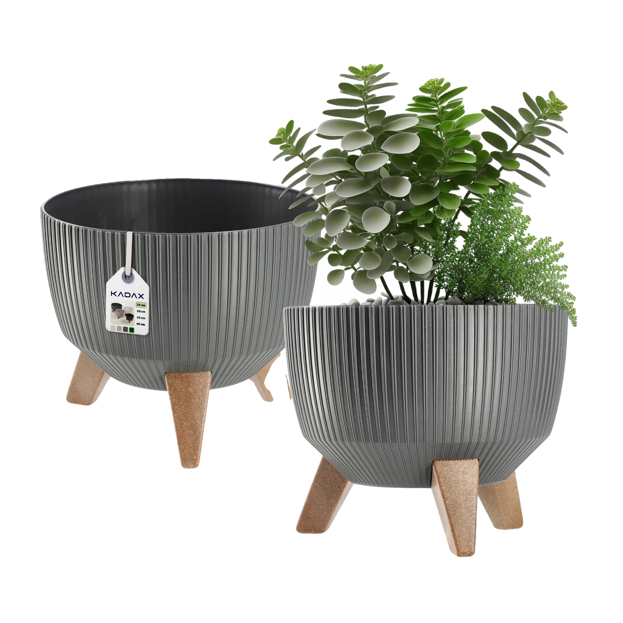 Blumentopf, Langlebiger Kunststoff, 24 Cm Durchmesser, Für Innen- Und Außenbereich, Ideal Für Verschiedene Pflanzen, Leicht Zu Reinigen