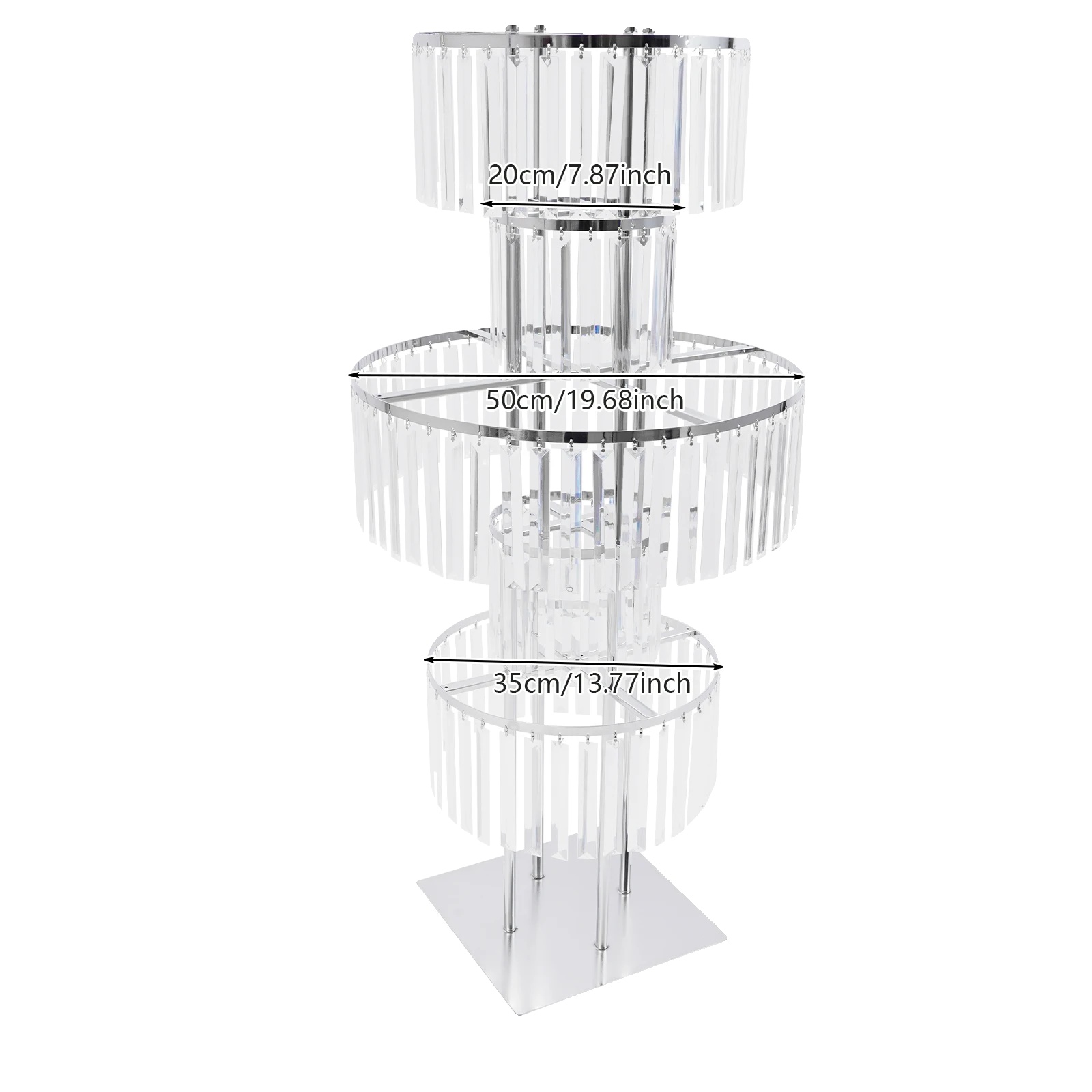Blumenstand, 5-stufiges Design, Langlebige Materialien, Silber