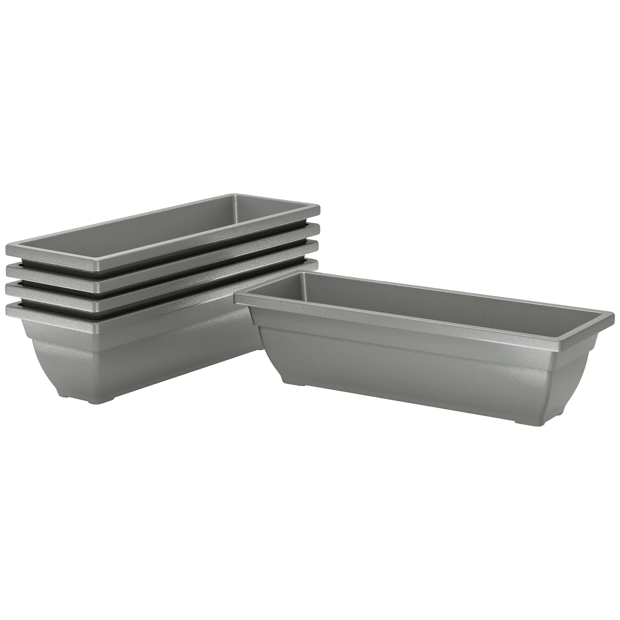Blumentöpfe, 5-teiliges Set, Stapelbares Design, Abmessungen 59 X 21 X 16 Cm, Tragfähigkeit 3 Kg, Wetterfest