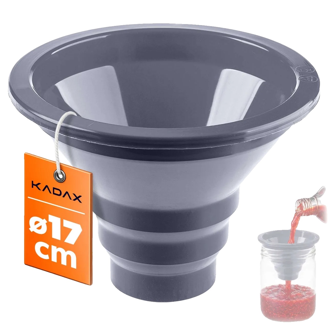Trichter Für Gläser, Durchmesser 12,5 Cm, Geeignet Für Verschiedene Glasgrößen, Ideal Zum Ausgießen Von Flüssigkeiten, Leicht, Fcm-zertifiziert