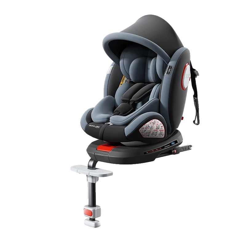 Autokindersitz, Isofix-zertifiziert, 360° Drehung, Dpl007-grau