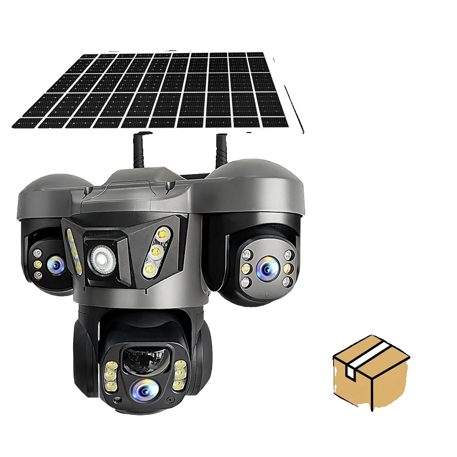 Solar Kamera, Drei Linsen, 4g Konnektivität, 4g Kamera Ohne Karte, Typ-c, Pal