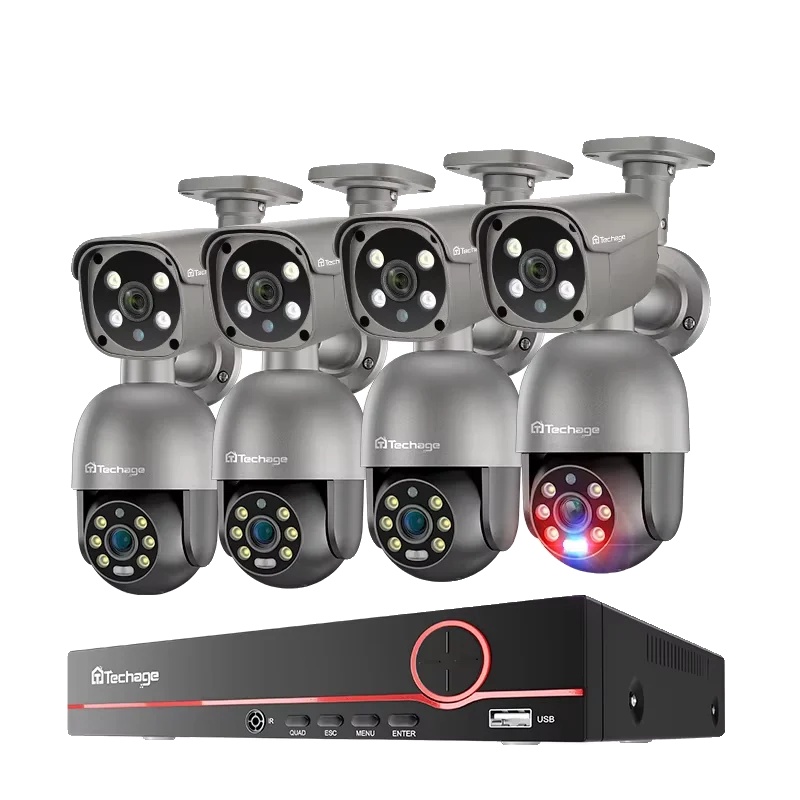 Überwachungskamera, 5mp Auflösung, Nachtsicht, 8ch Nvr 8kameras, Kein Integrierter Hdd-a
