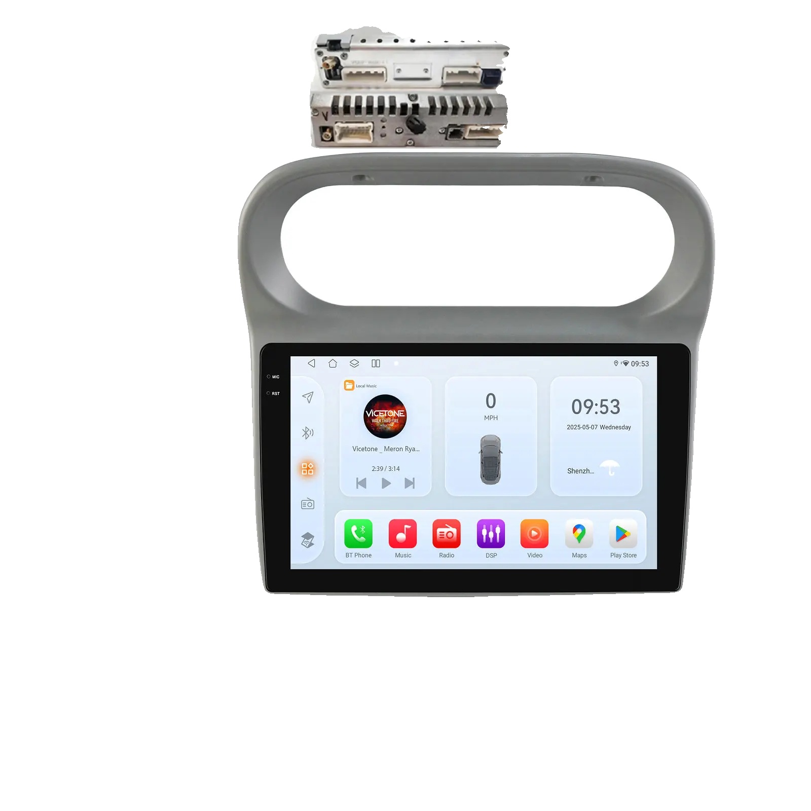 Auto-multimedia-system, Snapdragon 6115, Navigationssystem, Kompatibel Mit Renault Twingo 2005 - 2013, Qs1 (8core 3g 32g) B