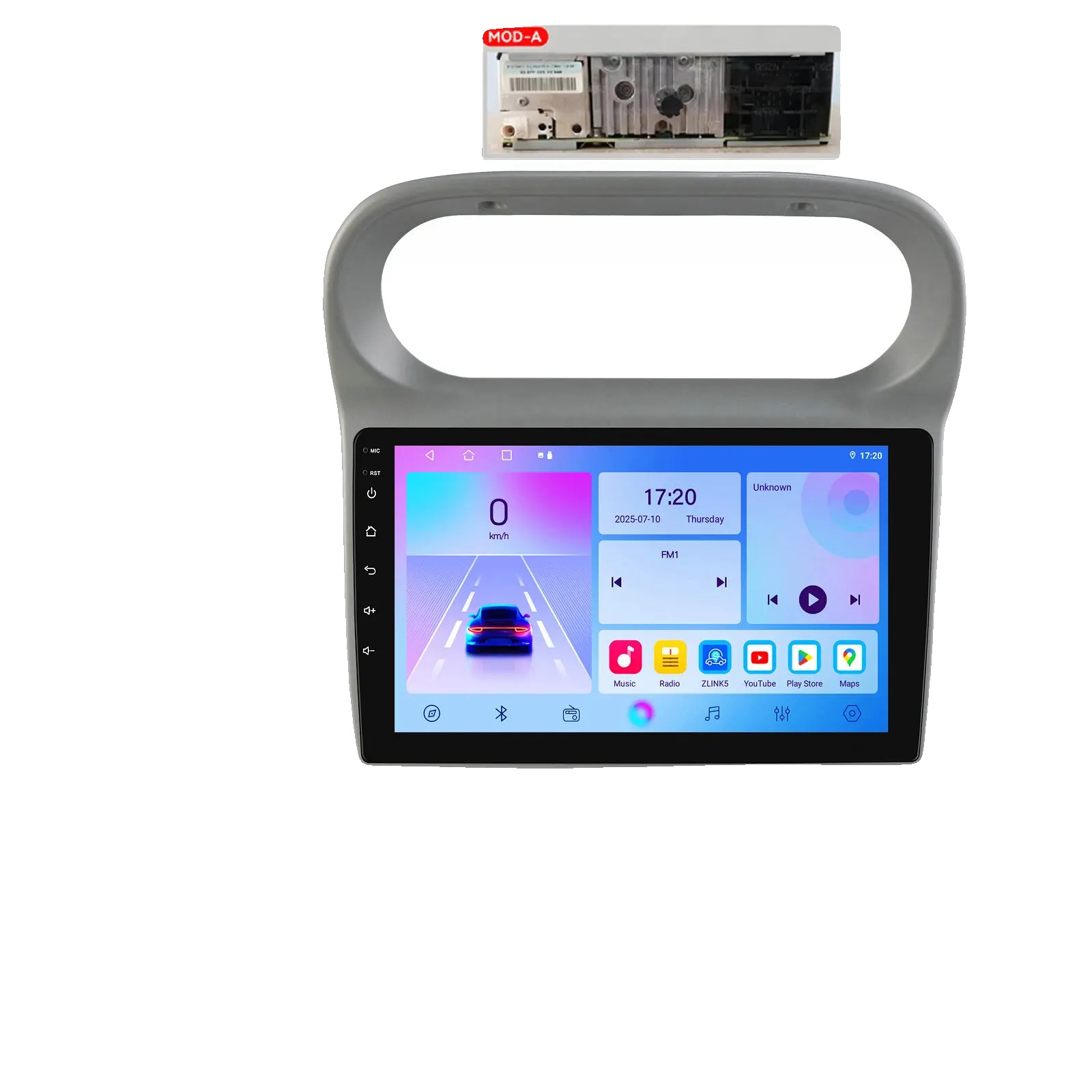 Auto-multimedia-system, Snapdragon 6115, Navigationssystem, Kompatibel Mit Renault Twingo 2005 - 2013, T2-cp (4core 2g 32g) A