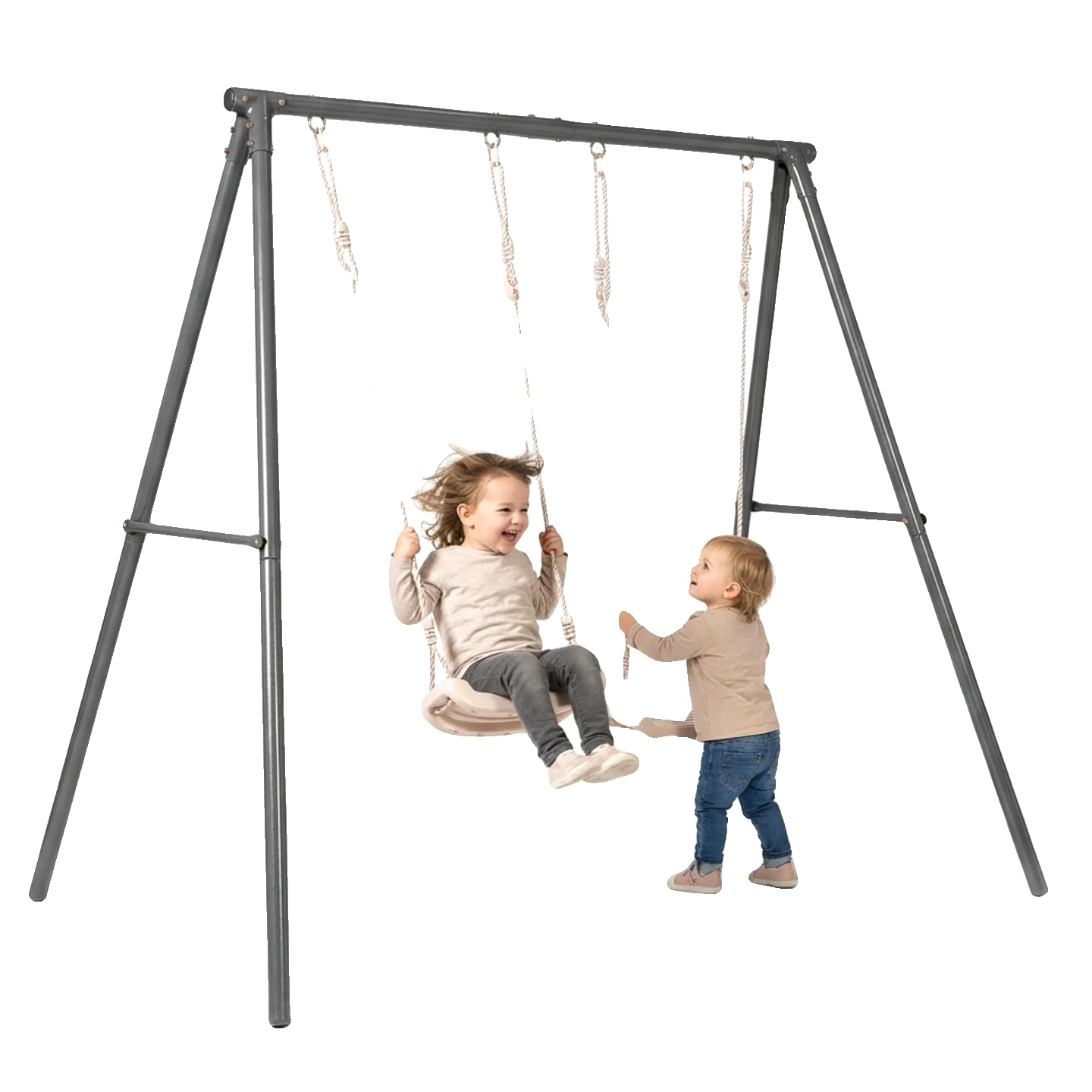 Garten-schaukel, Verstellbar, Elegantes Design, Grau