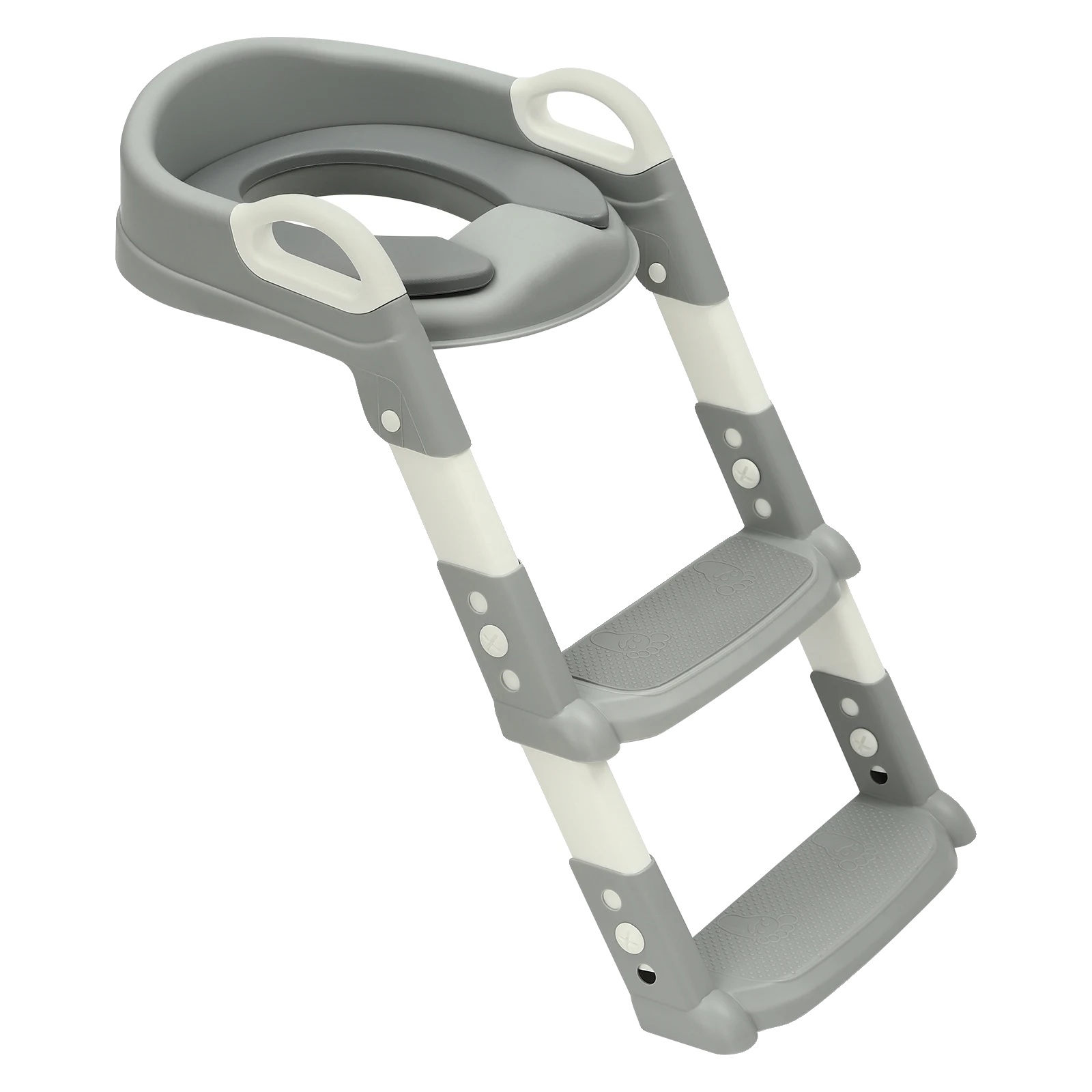 Töpfchen Trainer, Verstellbare Höhe, Klappbares Design, Grau