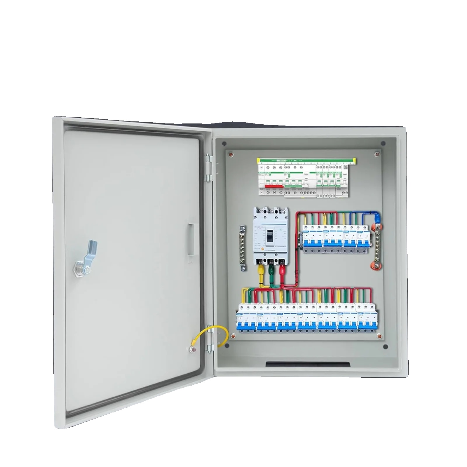Elektrische Box, 400x200x500mm, Kaltgewalzter Stahl, Ip50-55, Innen-/außeneinsatz, Türöffnung 90°